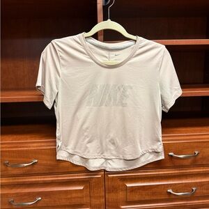 Nike Light Blush Cropped Athletic Top